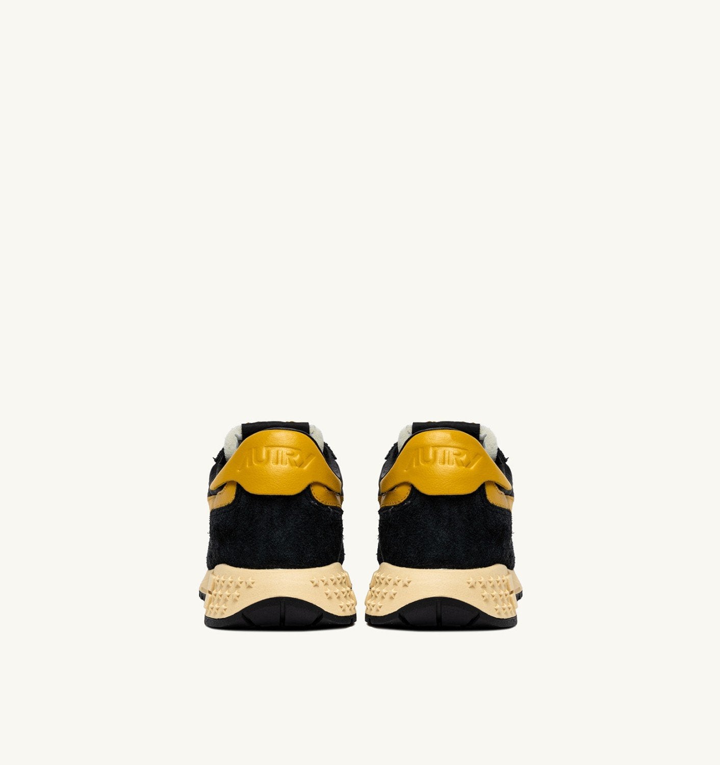 SNEAKERS REELWIND LOW IN NYLON SUEDE E PELLE GIALLO E NERO