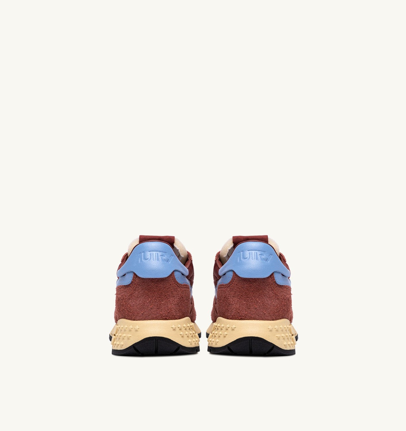 SNEAKERS REELWIND LOW IN NYLON SUEDE E PELLE HOT SAUCE E DELLA ROBBIA BLUE