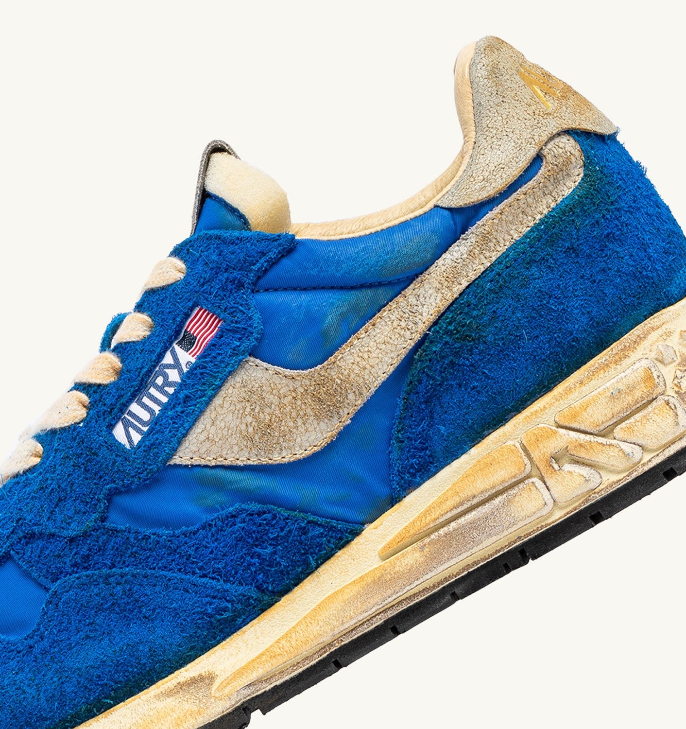 SNEAKERS REELWIND SUPER VINTAGE IN NYLON E SUEDE BLUE