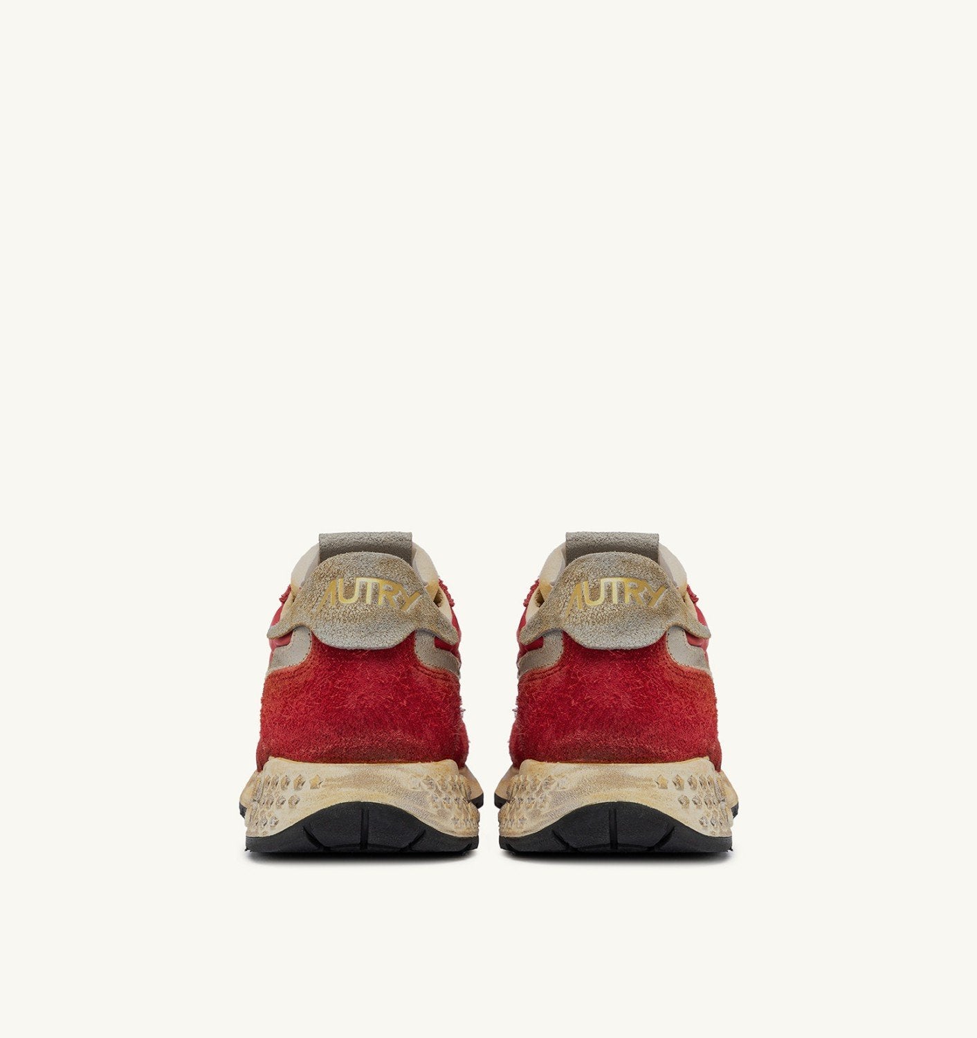 SNEAKERS REELWIND SUPER VINTAGE IN NYLON E SUEDE ROSSO