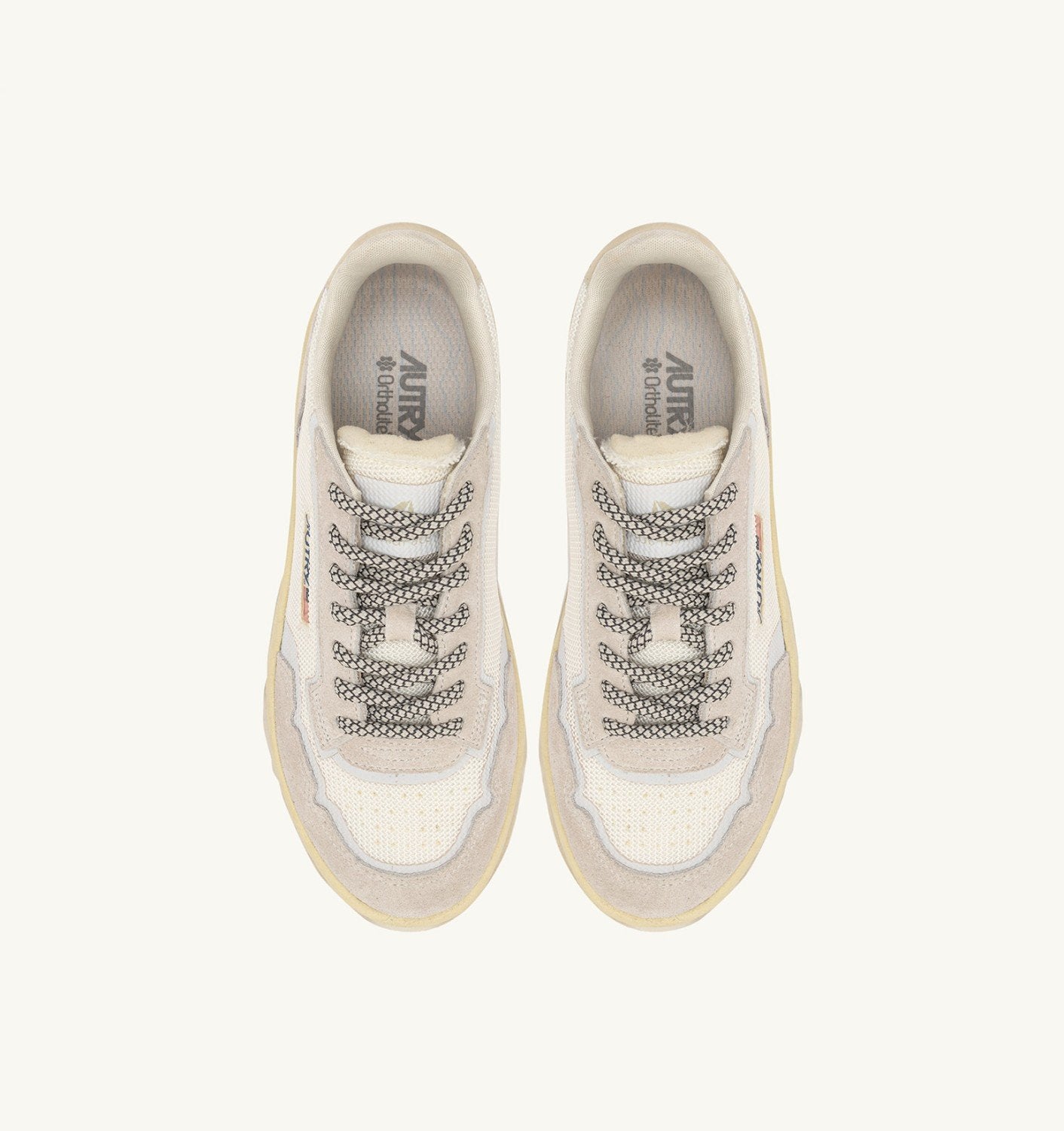SNEAKERS WILDPACE LOW IN MESH E SUEDE COLORE BIANCO E MARSHMALLOW