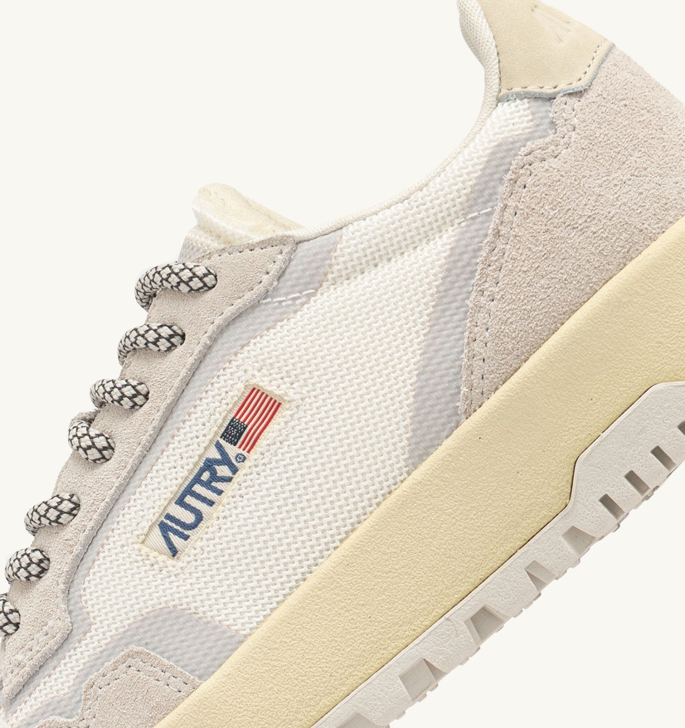 SNEAKERS WILDPACE LOW IN MESH E SUEDE COLORE BIANCO E MARSHMALLOW