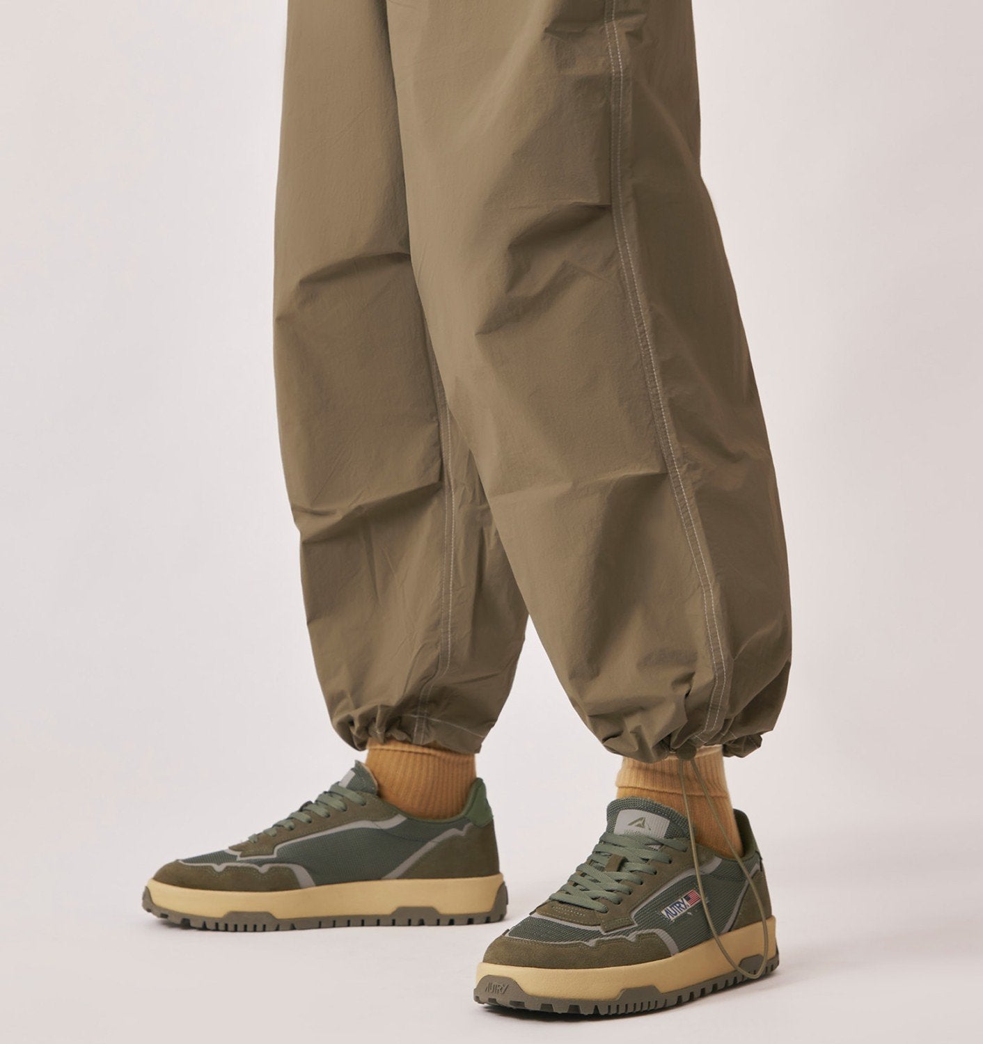 SNEAKERS WILDPACE LOW IN MESH E SUEDE COLORE SCHIO E MILITARY