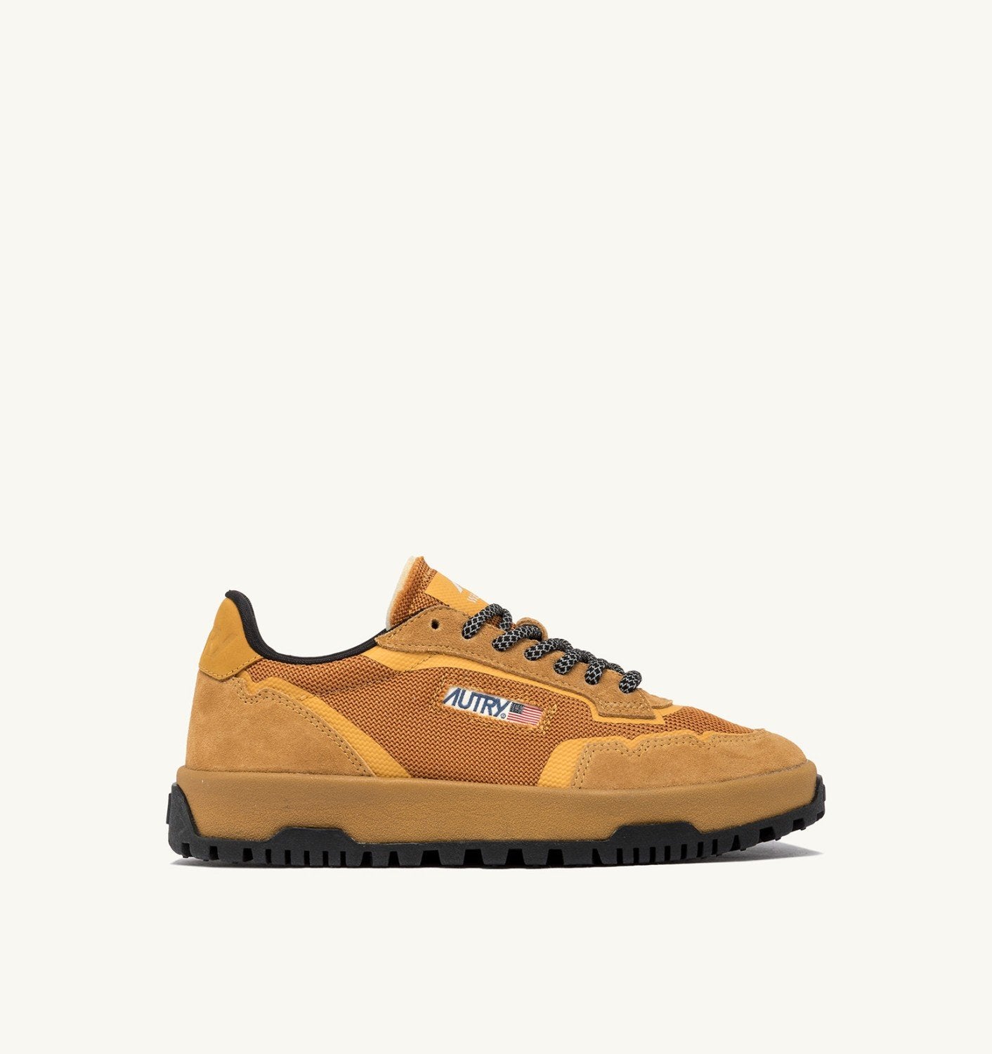 SNEAKERS WILDPACE LOW IN MESH E SUEDE COLORE BUCKTHORN