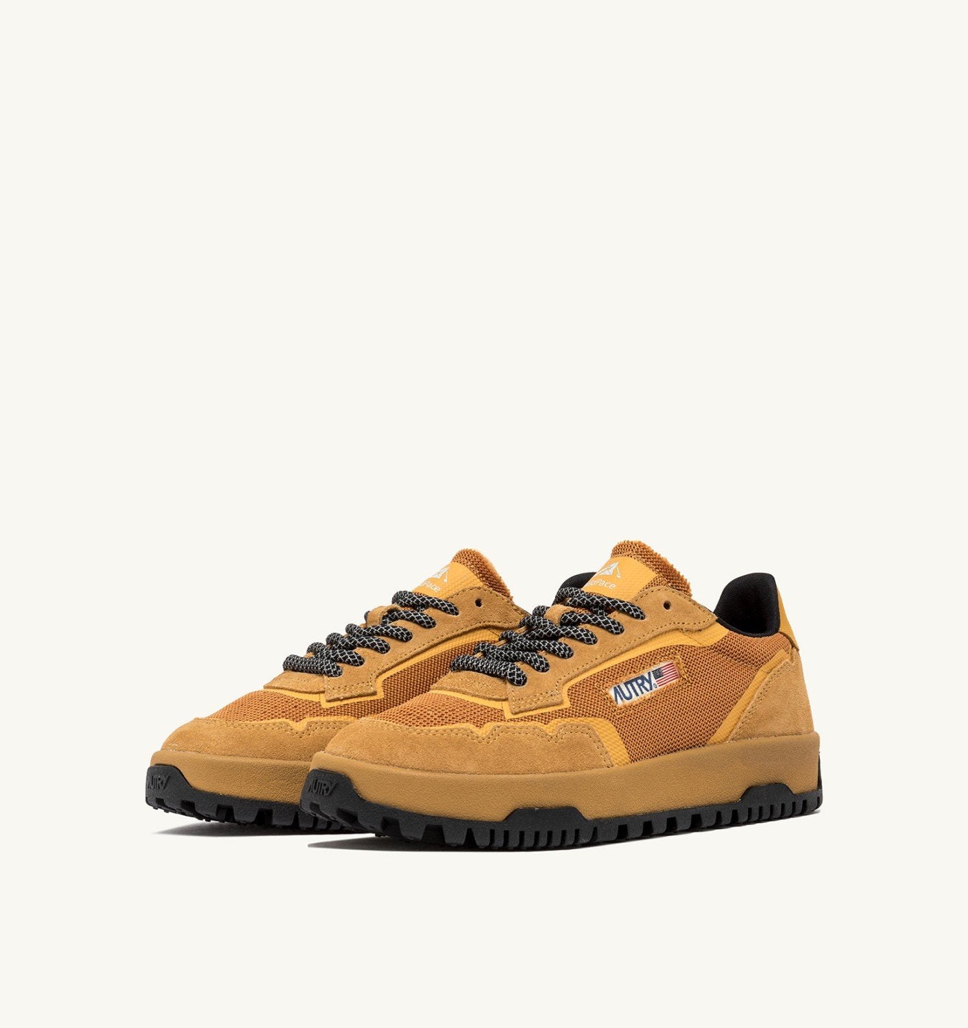 SNEAKERS WILDPACE LOW IN MESH E SUEDE COLORE BUCKTHORN