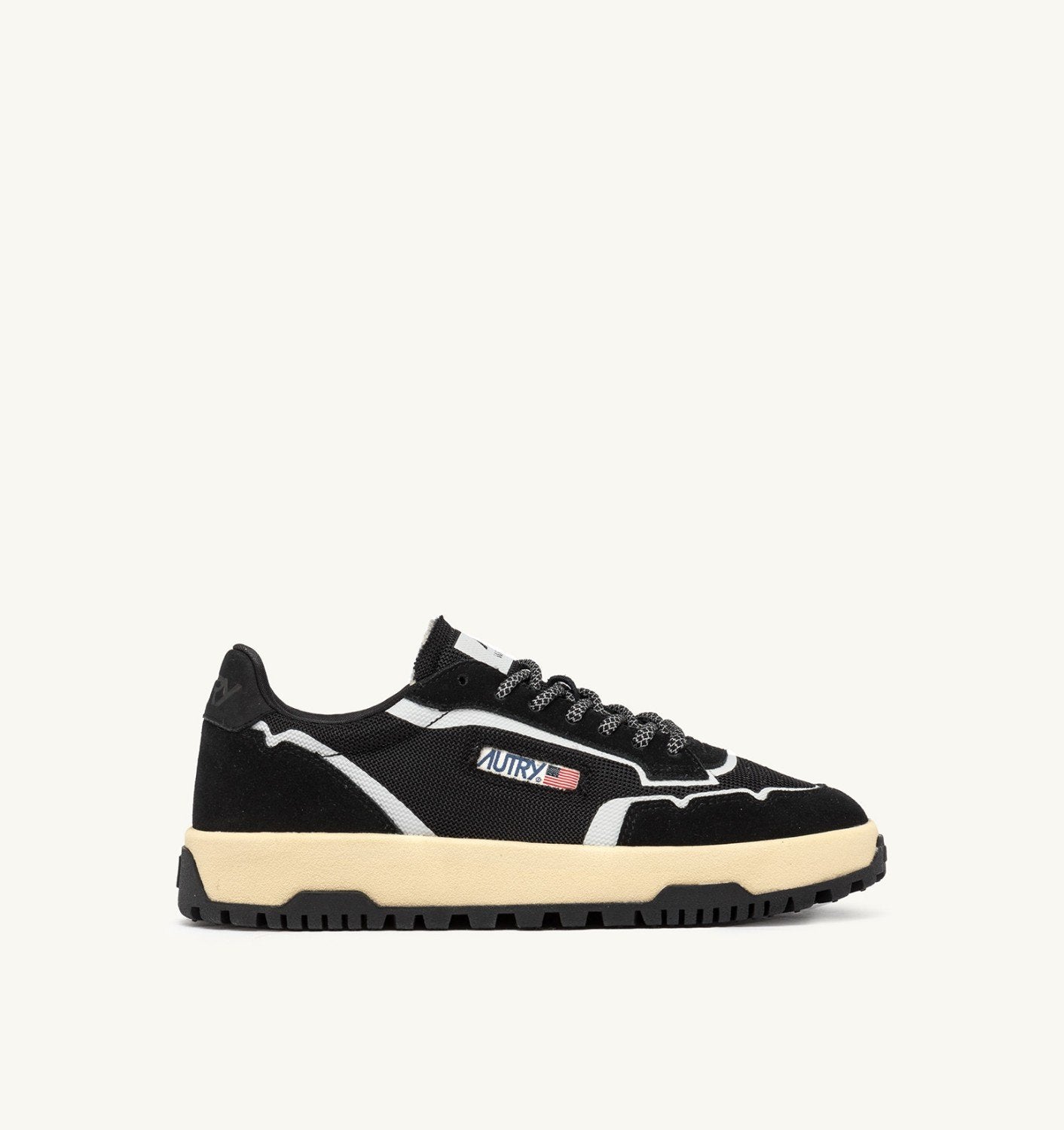 SNEAKERS WILDPACE LOW IN MESH E SUEDE COLORE NERO