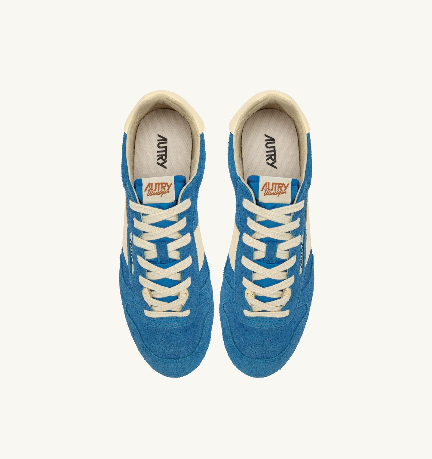 SNEAKERS WINDSPIN IN SUEDE E PELLE BLUE YATCH E RUTABAGA