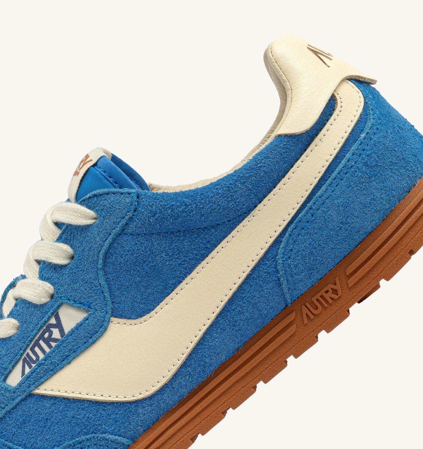 SNEAKERS WINDSPIN IN SUEDE E PELLE BLUE YATCH E RUTABAGA
