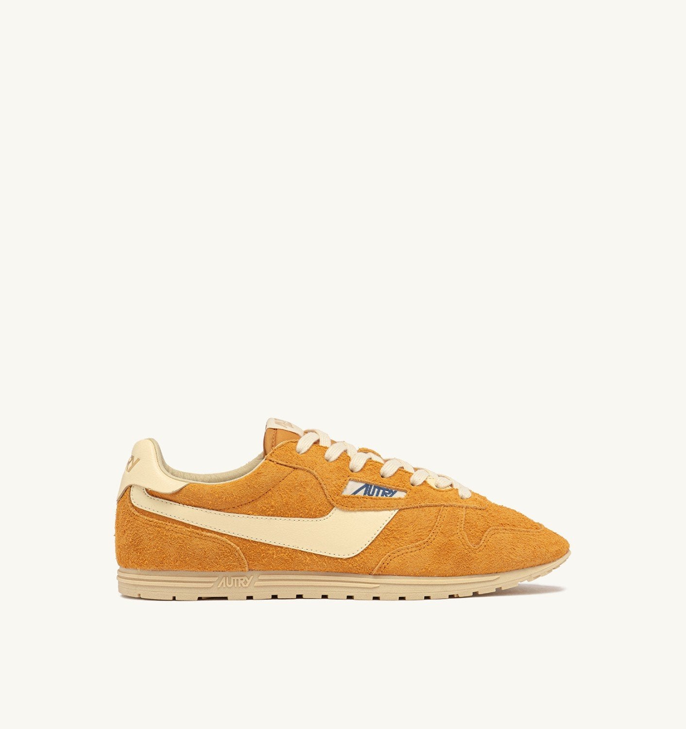 SNEAKERS WINDSPIN IN SUEDE E PELLE CADMIUM E RUTABAGA
