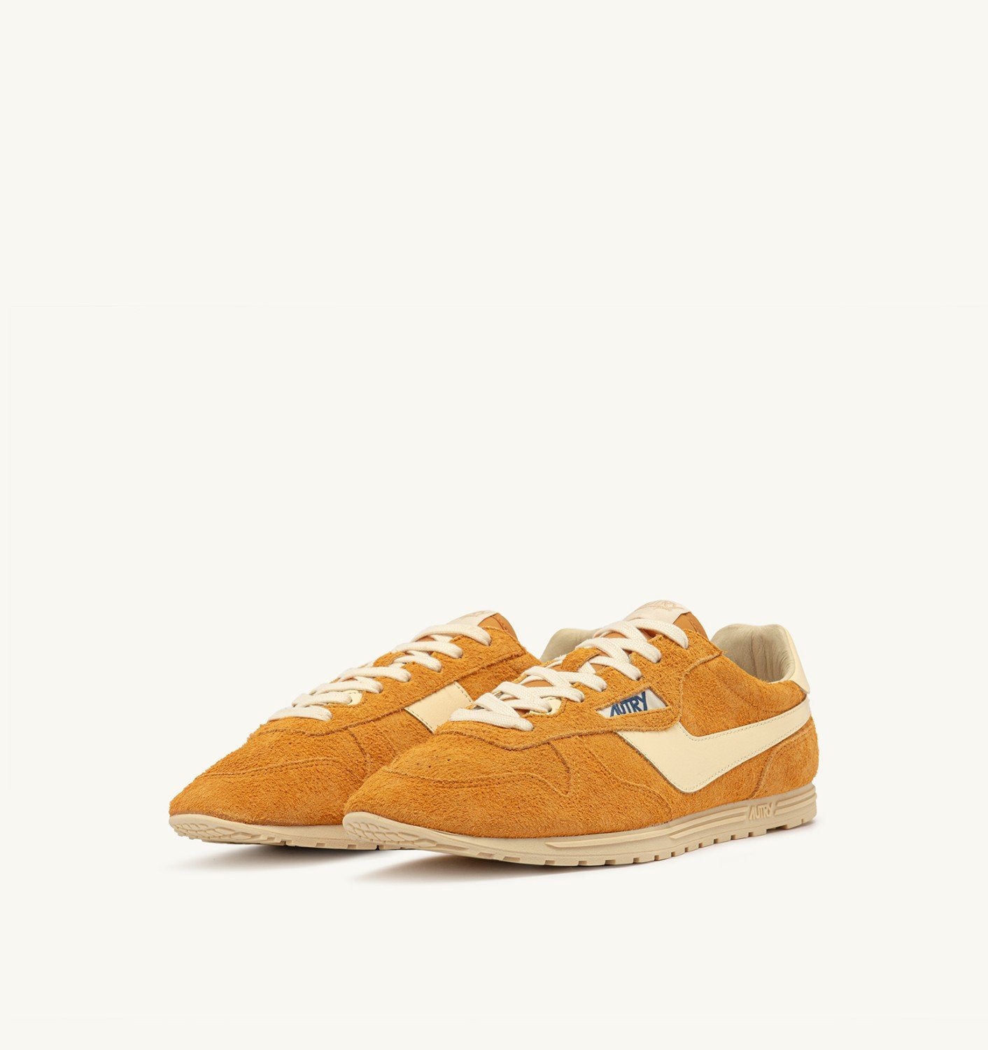 SNEAKERS WINDSPIN IN SUEDE E PELLE CADMIUM E RUTABAGA