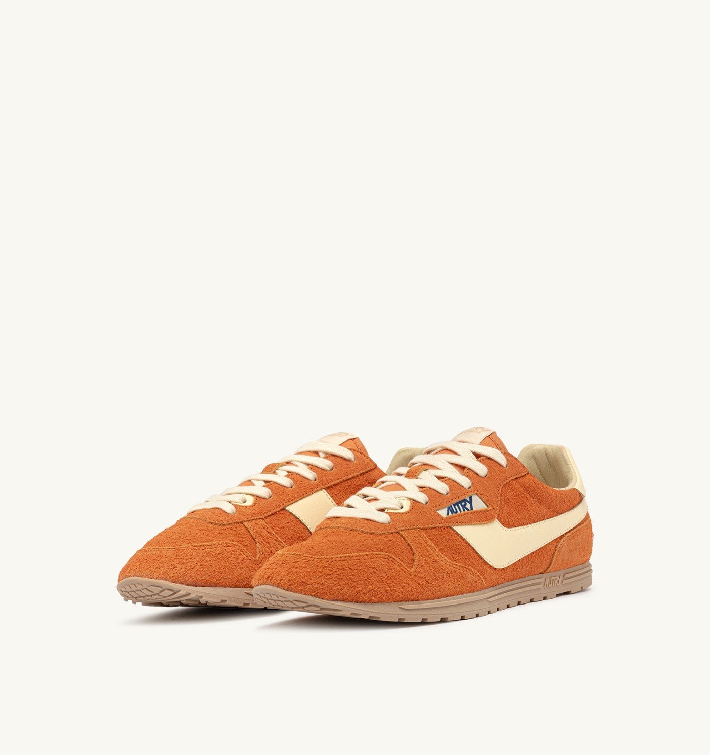 SNEAKERS WINDSPIN IN SUEDE E PELLE FANTA E RUTABAGA