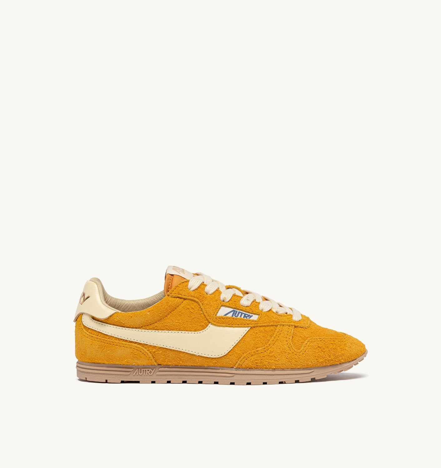SNEAKERS WINDSPIN IN SUEDE E PELLE MINERAL YELLOW E RUTABAGA