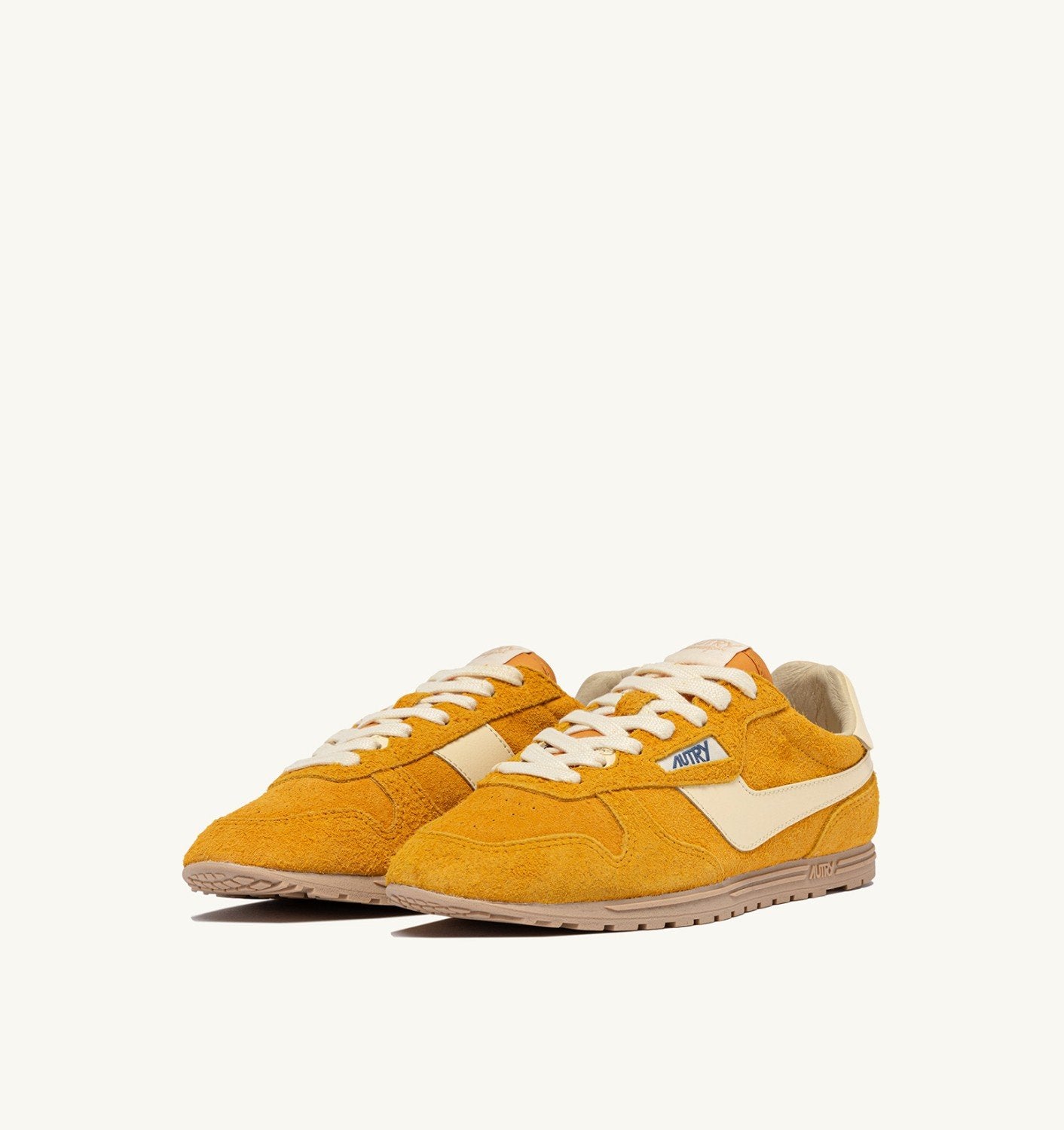 SNEAKERS WINDSPIN IN SUEDE E PELLE MINERAL YELLOW E RUTABAGA
