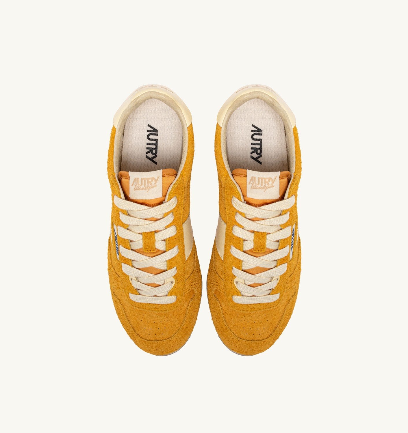 SNEAKERS WINDSPIN IN SUEDE E PELLE MINERAL YELLOW E RUTABAGA
