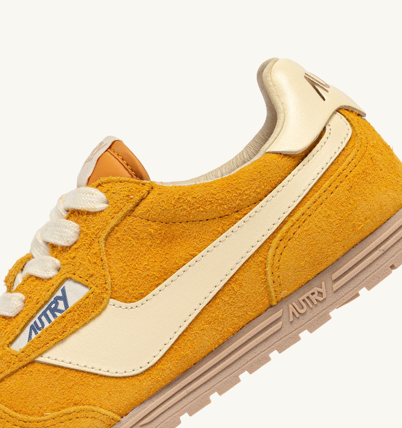 SNEAKERS WINDSPIN IN SUEDE E PELLE MINERAL YELLOW E RUTABAGA