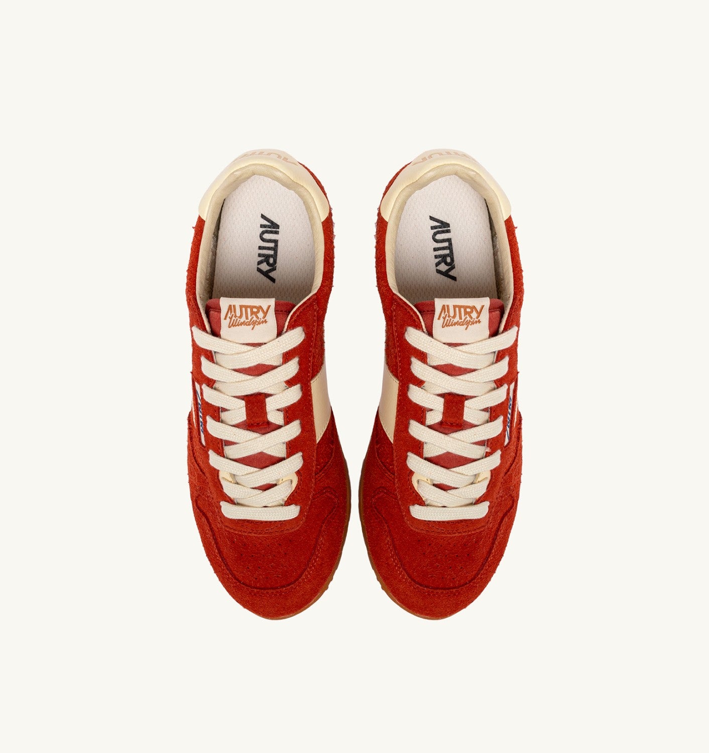 SNEAKERS WINDSPIN IN SUEDE E PELLE PARROT E RUTABAGA