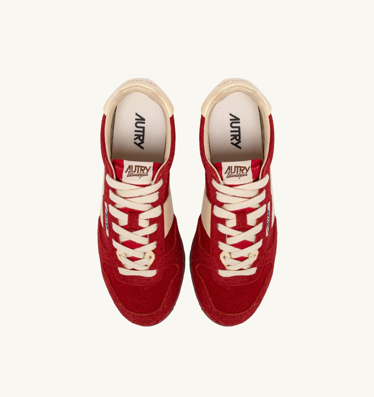 SNEAKERS WINDSPIN IN SUEDE E PELLE RUBINO E RUTABAGA