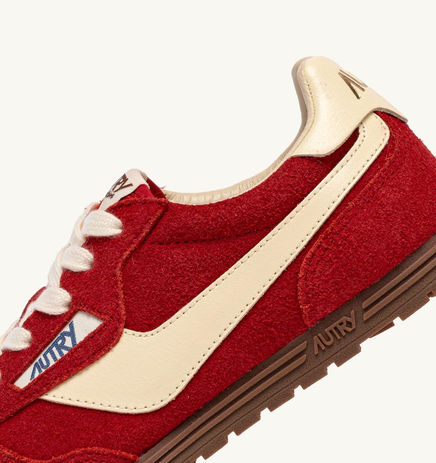 SNEAKERS WINDSPIN IN SUEDE E PELLE RUBINO E RUTABAGA